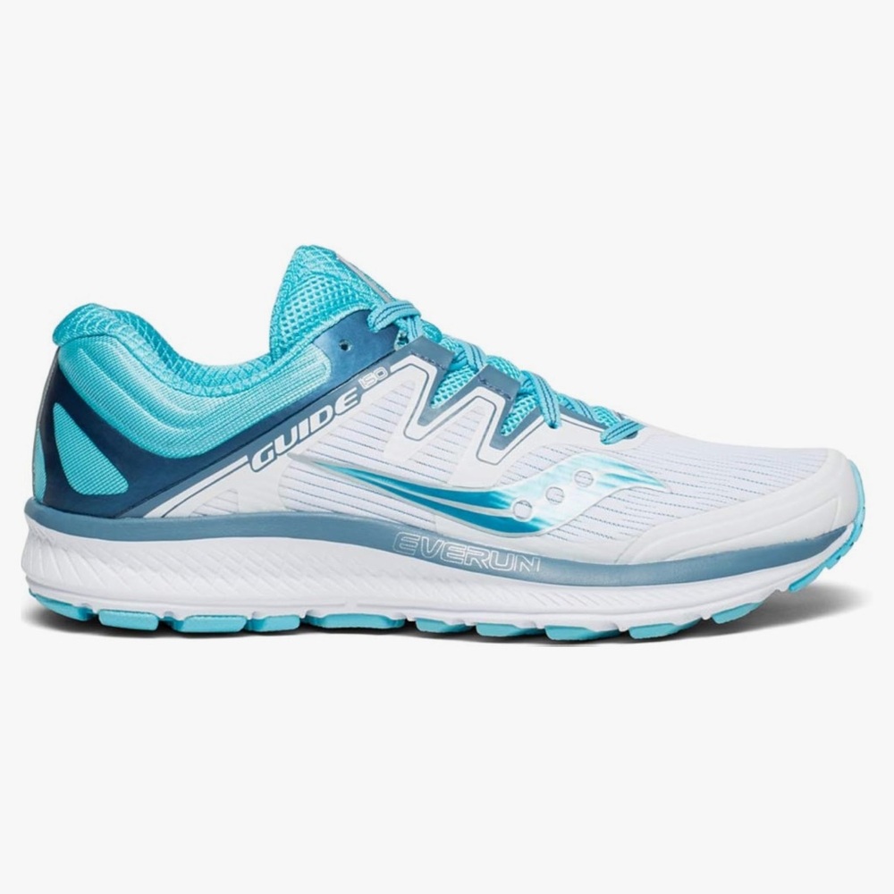 Saucony Freedom ISO Running Shoe in white/blue 10